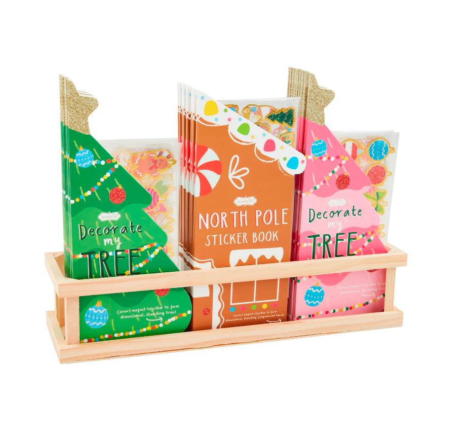 Set of Christmas-themed sticker books 