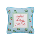Olives Needlepoint Mini Pillow