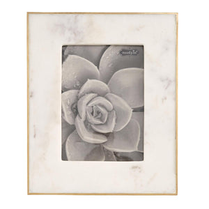 4 x 6 Marble & Gold Frame