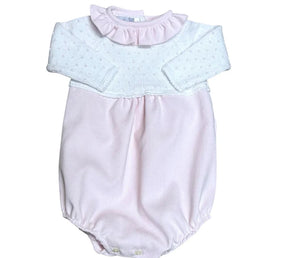 Corduroy Bubble With Bitty Dot- Pink