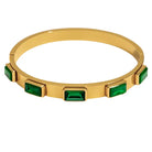 Aubrey Adele Emerald Bangle