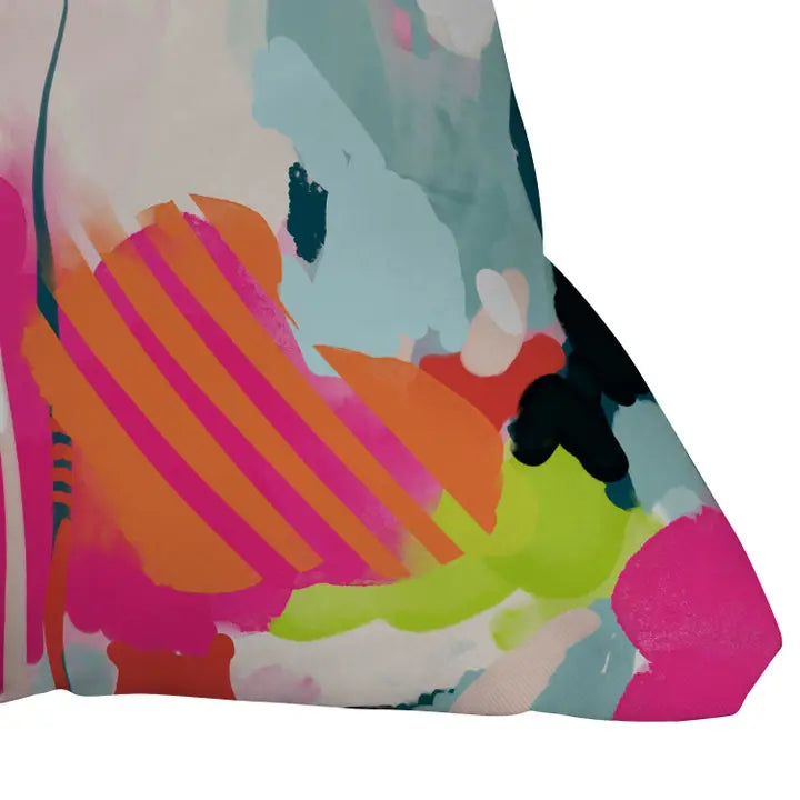 Lunetricotee Pink Sky Throw Pillow