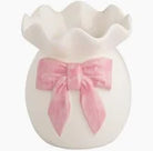 Big Bow Ruffle Bud Vase