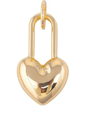 Heart Padlock Charm