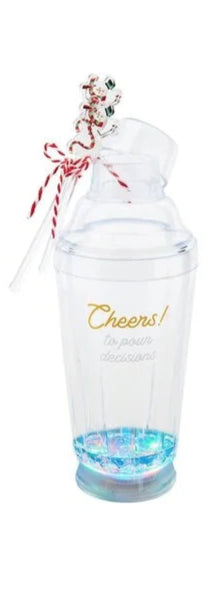 Cheers Light-Up Cocktail Shaker Set
