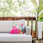 Lunetricotee Pink Sky Throw Pillow