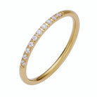 Aubrey Adele Gold ring band with small diamonds