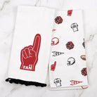 Red Football Fan Hand Towel
