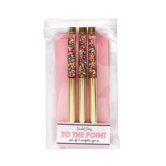 Confetti To The Point Pens - Set of 3