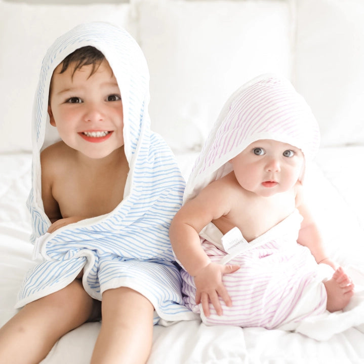 Wave Hooded Towel & Washcloth Set