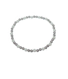 Aubrey Adele Silver 4mm Satin & Pearl Bracelet