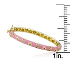 Enamel Flower Bangle  3-6 Yr