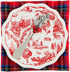 Red Toile Appetizer Set