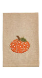 Pumpkin French Knot Tea Towels