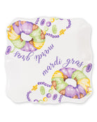 Mardi King Cake Square Platter