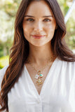 LOVE Stacked Charm in Shiny Gold