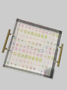  Oh My Mahjong Acrylic Tray With Gold Handles