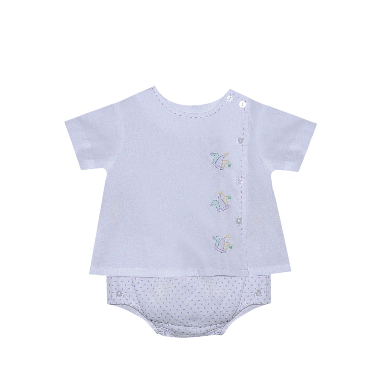 Riley Diaper Set - Mardi Gras