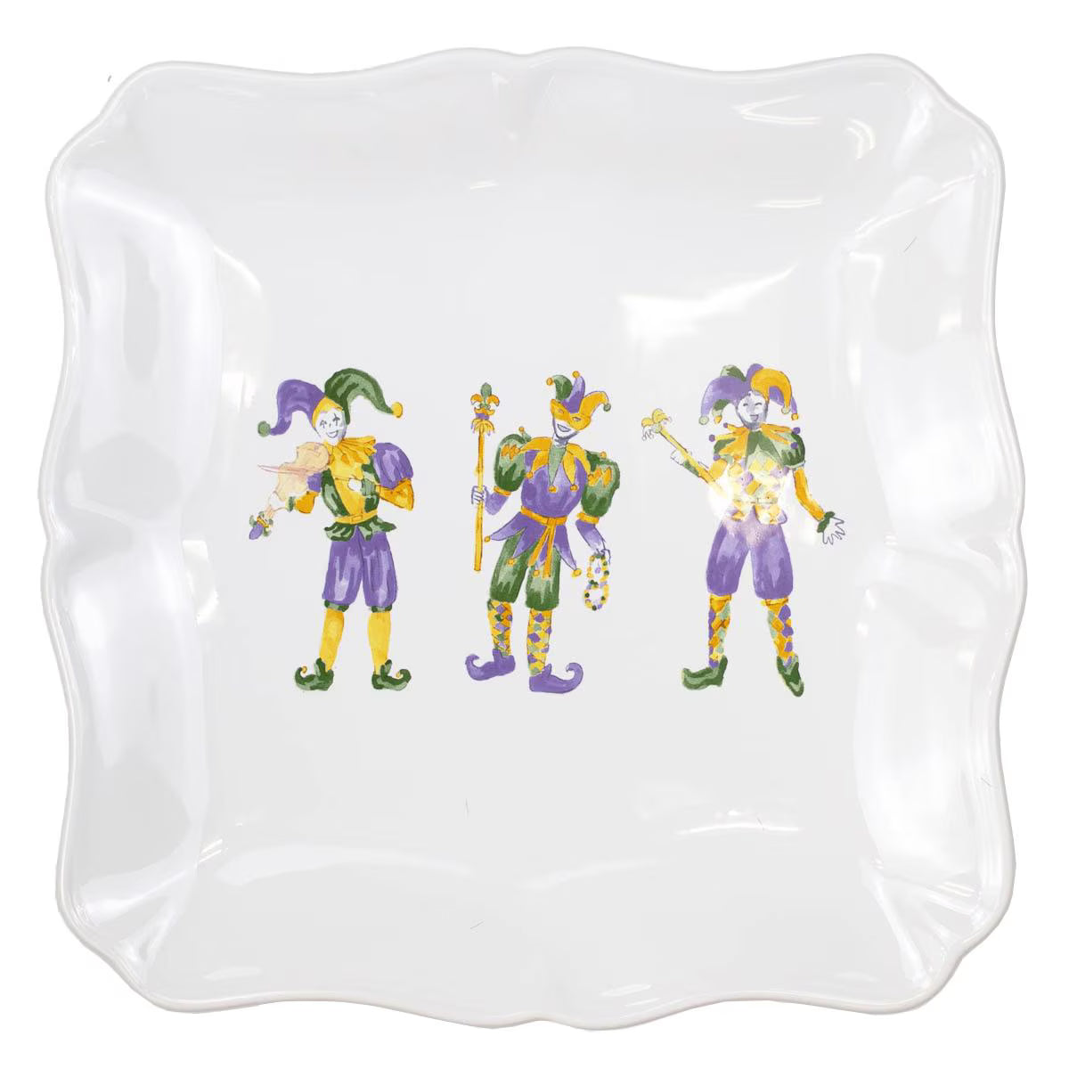 Mardi Jester Square Platter
