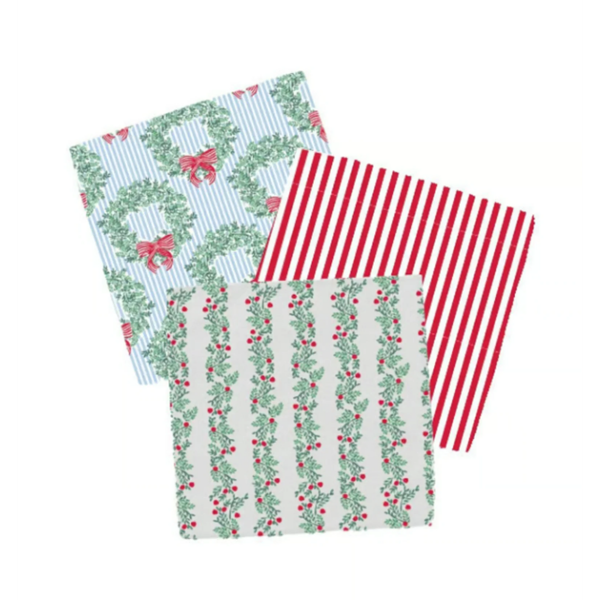 Wreath & Ribbon Quickdry Dish Towels