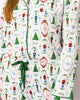 Nutcracker Waltz Long Sleeve Button Up Sleep Shirt & Shorts Set