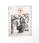Pink Cross Medallion Acrylic Frame
