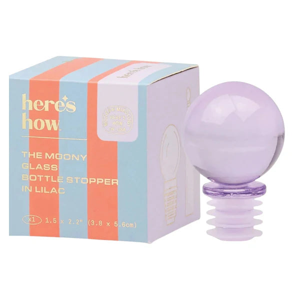 The  Moony Wine Bottle Stopper Lilac