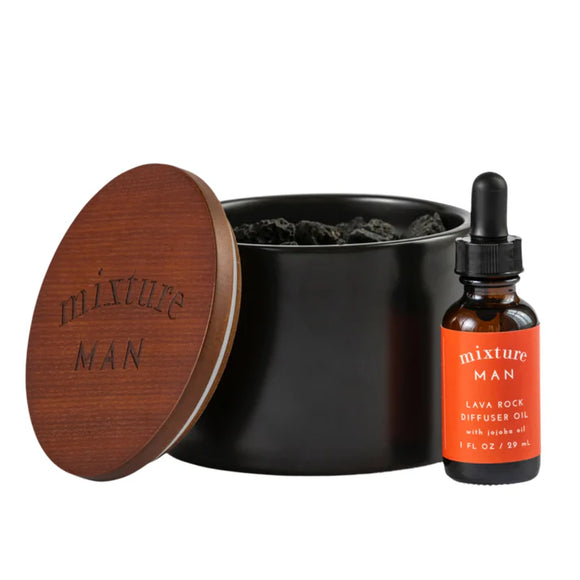 Mixture Man Lava Rock Diffuser- Sandalwood & Amber