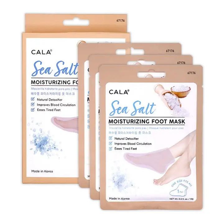 Sea Salt 3 Pairs Moisturizing Foot Mask Set 