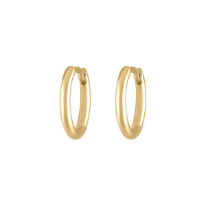 Aubrey Adele Simple Gold Huggie