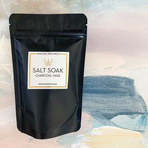 Winton & Waits Charcoal Sage Travel Salt Soak