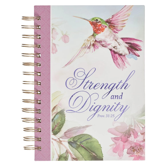 Strength and Dignity Purple Large Wire Round Journal