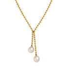 Aubrey Adele Two Pearls on Beads 