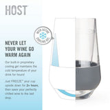 Wine FREEZE XL in Grey - Set of 2