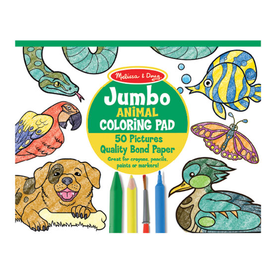 Animal Jumbo Coloring Pad