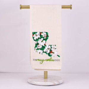 Louisiana Magnolia Hand Towel