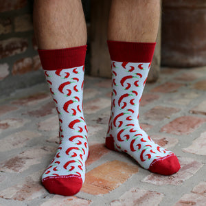 Louisiana Themed Red Pepper Socks