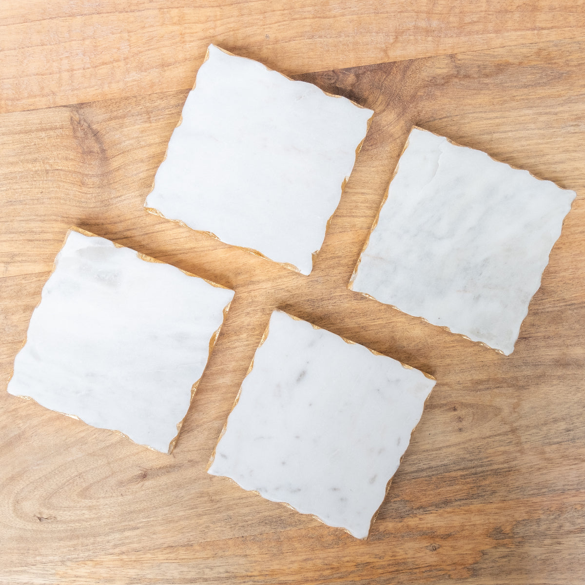 Ferrara Square Marble Coasters