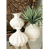 White Stone Decorative Vases