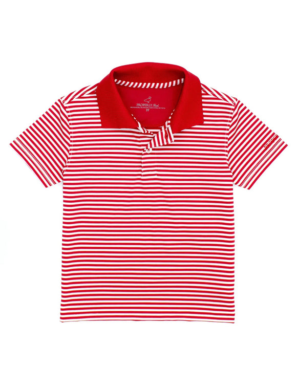 Properly Tied Red Dallas Polo