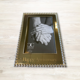 Silver Happy Anniversary Picture Frame