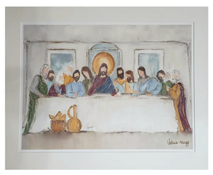The Last Supper Matted Reproduction