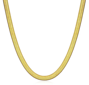Aubrey Adele 4mm Herringbone Necklace or Chain 18"