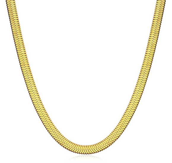 Aubrey Adele 4mm Herringbone Necklace or Chain 18