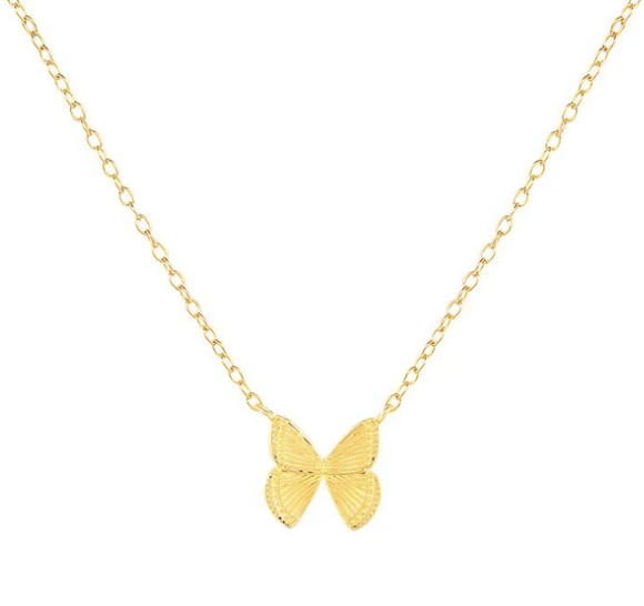 Aubrey Adele Large Butterfly Necklace