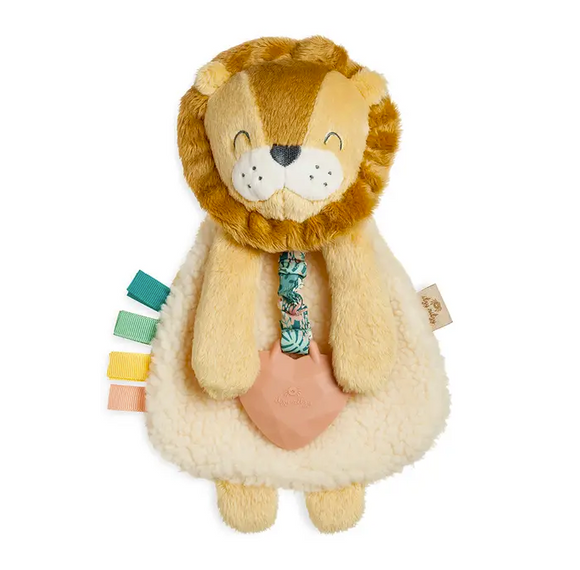 Itzy Friends Itzy Lovey™ Plush with Silicone Teether Toy- Lion