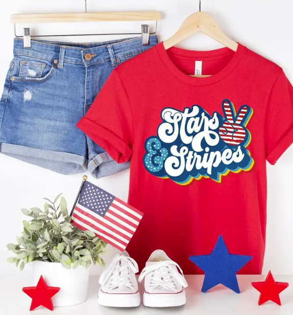 Stars & Stripes 4th of July T-shirt