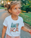 America Retro Stars and Stripes Toddler Tee