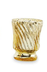 Gold Mercury Glass Votive