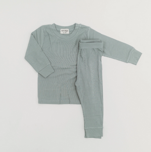 Dusty Blue Bamboo Pajama Set